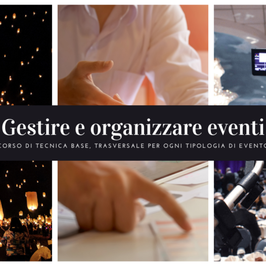 Gestire e organizzare eventi (corso online)